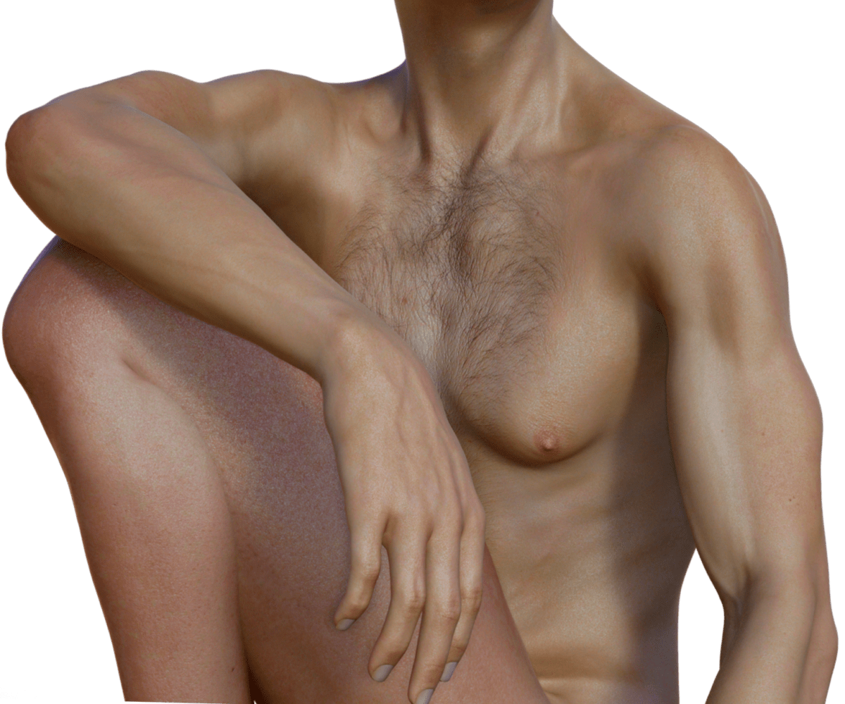 gynecomastia or breast enlargement in males
